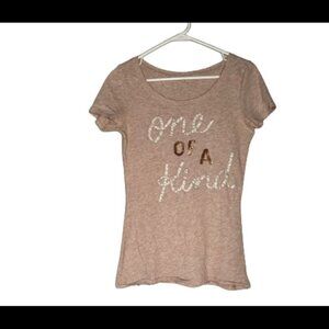 American Eagle Pink One of A Kind Short Sleeve